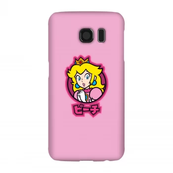 image of Nintendo Super Mario Peach Kanji Phone Case - Samsung S6 - Snap Case - Matte