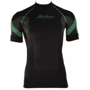 Image of Snickers Flexiwork Seamless T-Shirt (Black) Extra Large (49'' Chest) - Black