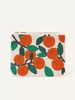 Accessorize Beaded Oranges Pouch