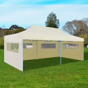 image of Foldable Pop-up Party Tent 3 x 6m Cream - Cream - Vidaxl