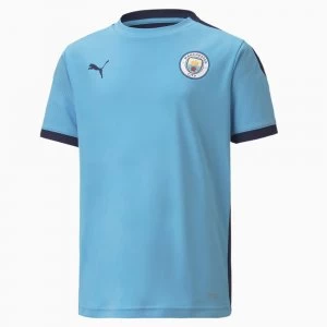 Image of PUMA Man City Training Youth Jersey, Light Blue/Peacoat, size 11-12 Youth, Clothing