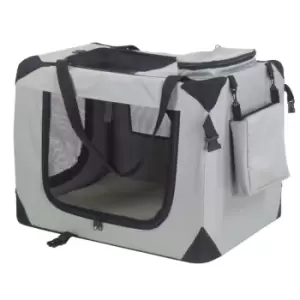 Image of @Pet Dog Crate Nylon 82x58x58cm Grey 11073