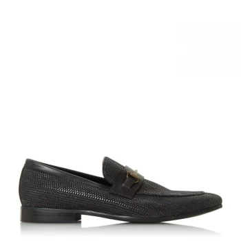 Dune London Sandcastle Loafers - Black Fabric