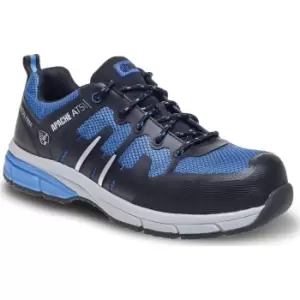 Image of Apache Oulton Pace Light Non Metallic Safety Trainers Black / Blue Size 3