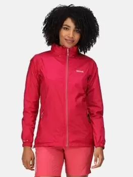 image of Regatta Corinne Iv Waterproof Packable Jacket - Berry Size 12, Women