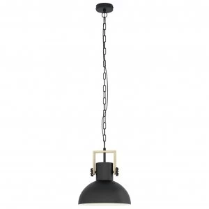 image of Eglo Lubenham Pendant Light - Black