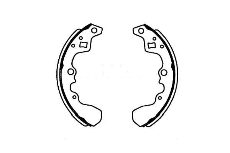 Image of KAVO PARTS Brake Shoe Set KAVO PARTS KBS-8910