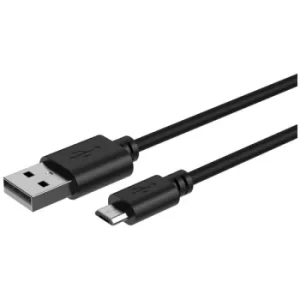 Image of Ansmann 1700-0129 Black Charging Cable USB A to Micro USB 1M length