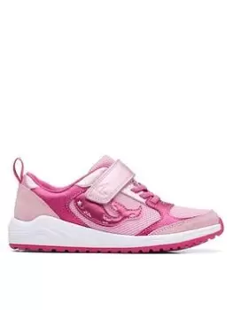 Image of Clarks Aquaticflex Trainer, Hot Pink, Size 10 Younger