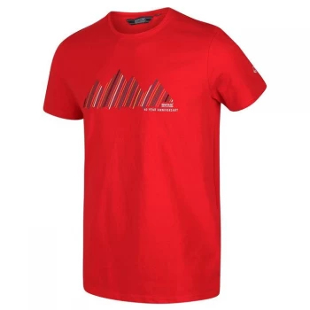 Image of Regatta Breezed Coolweave Cotton T-Shirt - Chinese Red
