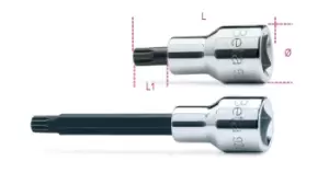 image of Beta Tools 920XZN 1/2" Sq Dr XZN 12 Pt Bit Socket Driver (Long) M10 009200566