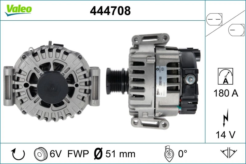 Image of Alternator VALEO 444708
