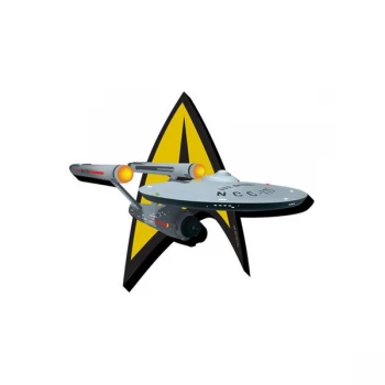 Image of Star Trek Ship And Logo Magnet