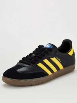 Image of adidas Originals Samba OG - Black/Yellow, Size 10, Men