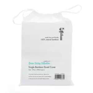 Image of Home & Living Bamboo Duvet Cover (King) (White)
