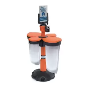 image of Slingsby Safety Station 2 - Standard Unit + 2 Recycle Bins and 2 Dispensers NO W