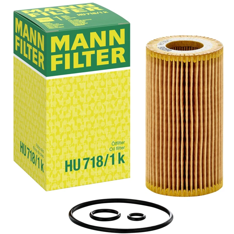 Image of MANN-FILTER HU 718/1 k Oil filter Filter Insert, with gasket/seal Oil Filter (7)
