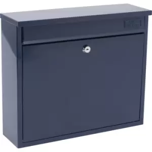 Burg-Wachter Elegance Post Box Midnight in Blue Galvanised Steel