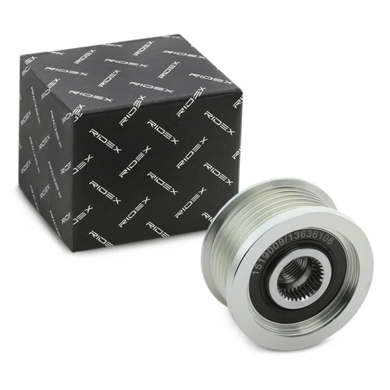 Image of Alternator clutch pulley RIDEX 1390F0062