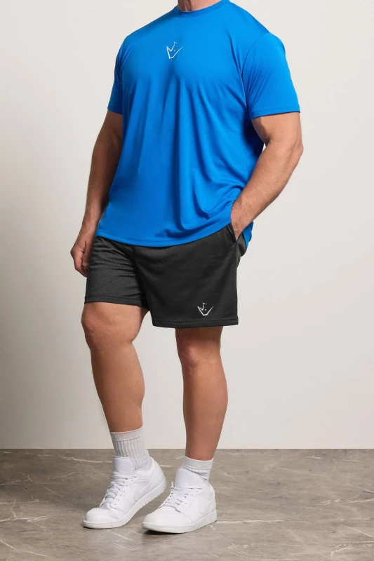 Image of BadRhino BadRhino Men Printed Lightweight Mesh Shorts in Black Size: X-Large Black X-Large Male 5063853178581