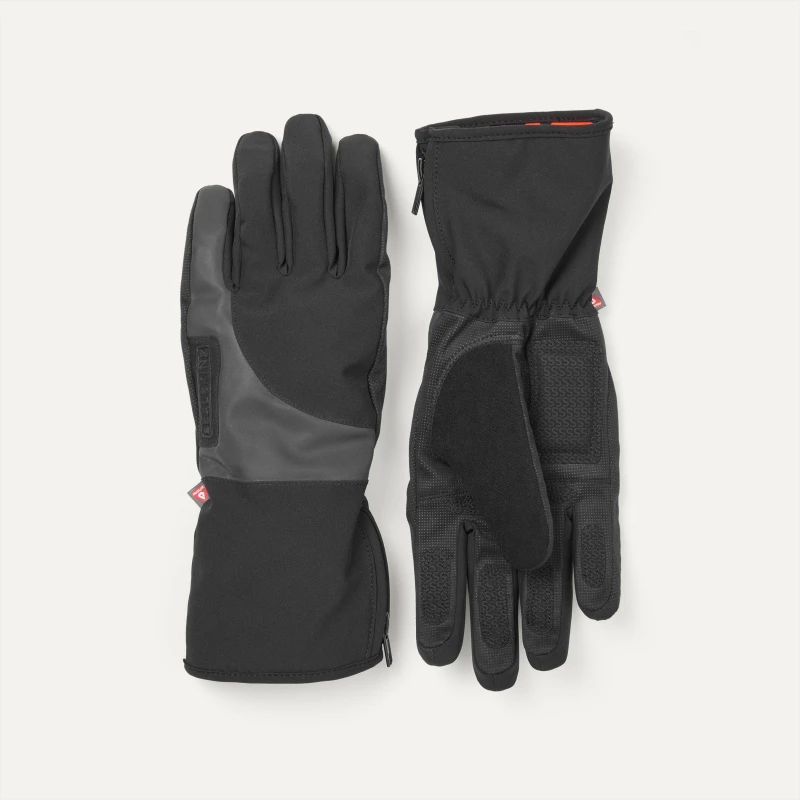 Image of Sealskinz Waterproof Cold Weather Reflective Cycle Glove - Black S