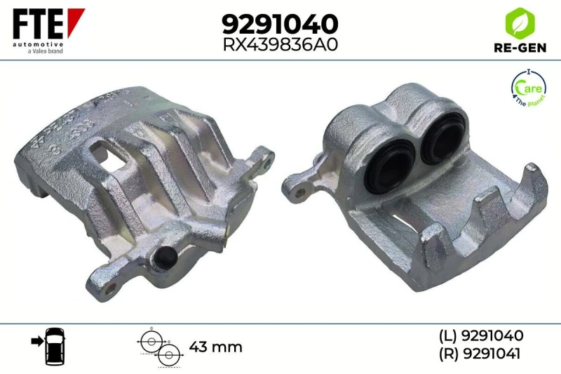 Image of Brake caliper FTE 9291040