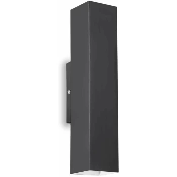 image of Ideal Lux Sky - 2 Light Up & Down Wall Light Black, GU10