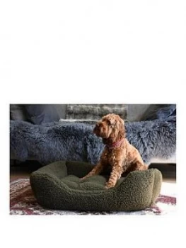 Image of Rosewood Green Pile Fleece Bed Lge