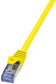 image of LogiLink Cat6a S/FTP, 5m networking cable Yellow S/FTP (S-STP)