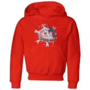 Image of Marvel Spider-Man Kids Christmas Hoodie - Red - 9-10 Years