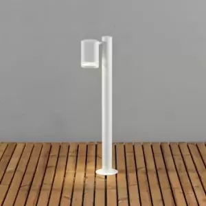 image of Modena Outdoor Modern Short Bollard Light White, Transparent, IP44