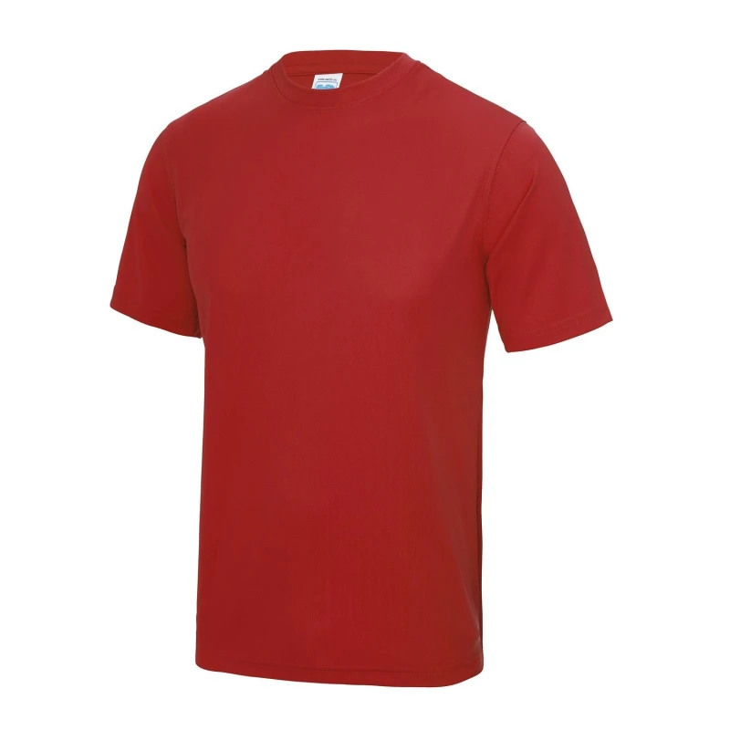 Image of AWDis AWDis Men Just Cool Performance Plain T-Shirt in Red Size: X-Small Red XS Male 5055747892574