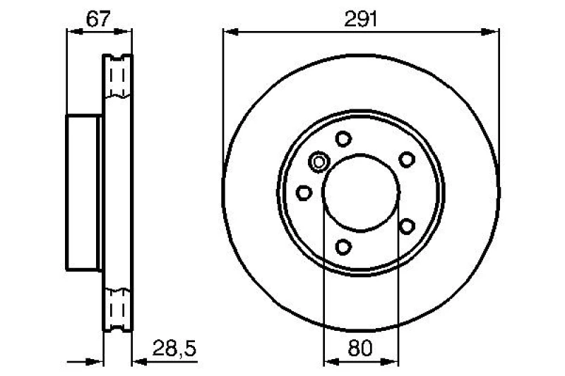 Image of Brake disc Bosch 0 986 478 691