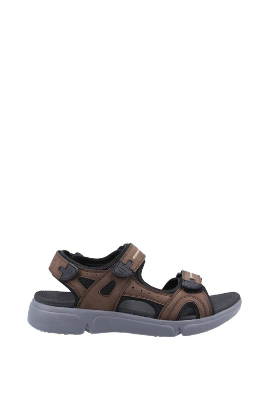 Image of Hush Puppies Hush Puppies Castro Sandals, Brown, Size 7, Men Brown WFDE2 Male 7