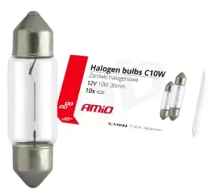Image of AMiO Bulb 02556 VW,AUDI,MERCEDES-BENZ,Golf VII Schragheck (5G1, BQ1, BE1, BE2),Passat Variant (365),SHARAN (7N1, 7N2),Fox Schragheck (5Z1, 5Z3, 5Z4)