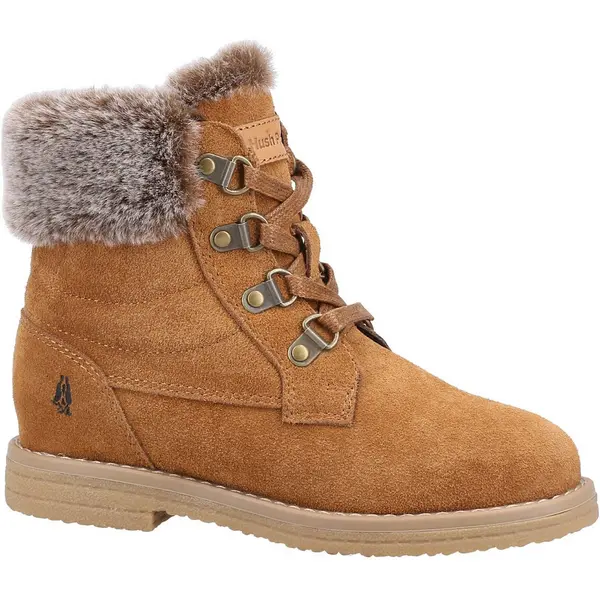 Image of Hush Puppies Girls Mini Florence Suede Warm Ankle Boots UK Size 11 (EU 29)