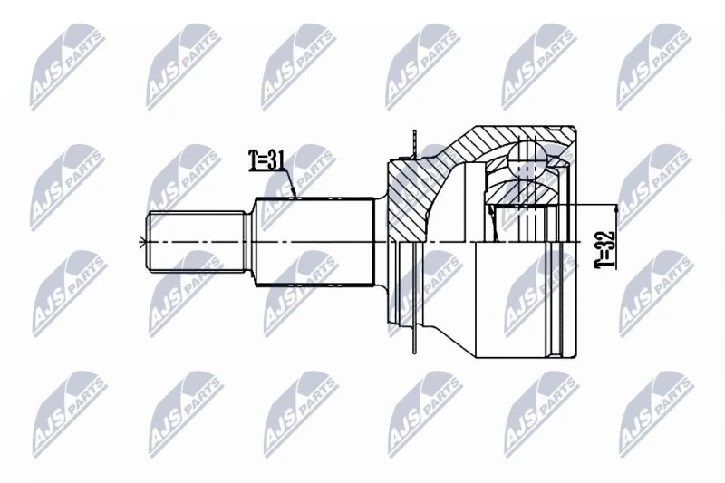 Image of NTY CV joint kit NTY NPZ-MZ-062