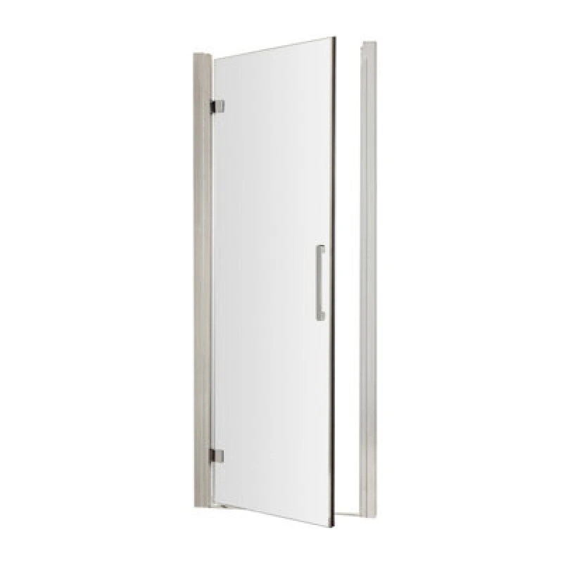 Image of Balterley 8mm Toughened Safety Glass Hinged Shower Door Bar Handle 760mm Silver