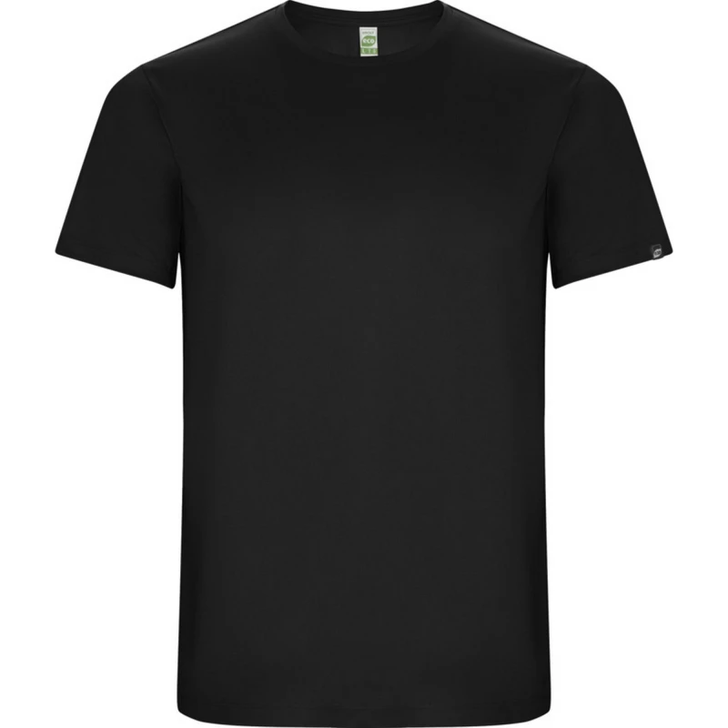 Image of ROLY Imola Short-Sleeved Sports T-Shirt in Black Size: 4 Years Black Unisex 4 Years