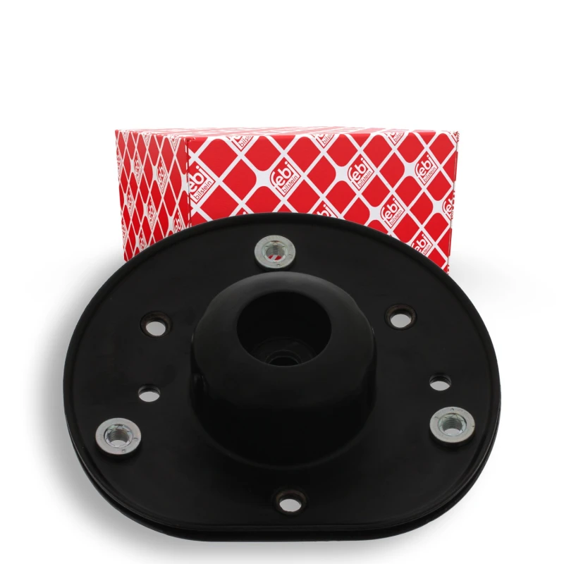 Image of FEBI BILSTEIN 38778 Top strut mount Front Axle, without ball bearing Elastomer Suspension Strut Support Bearing (1180)