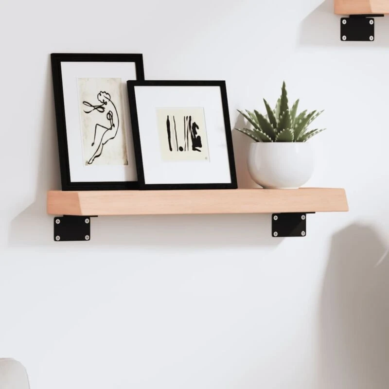 Image of VIDAXL Wall Shelf 40x10x4cm Untreated Solid Wood Oak Vidaxl 8720845812225