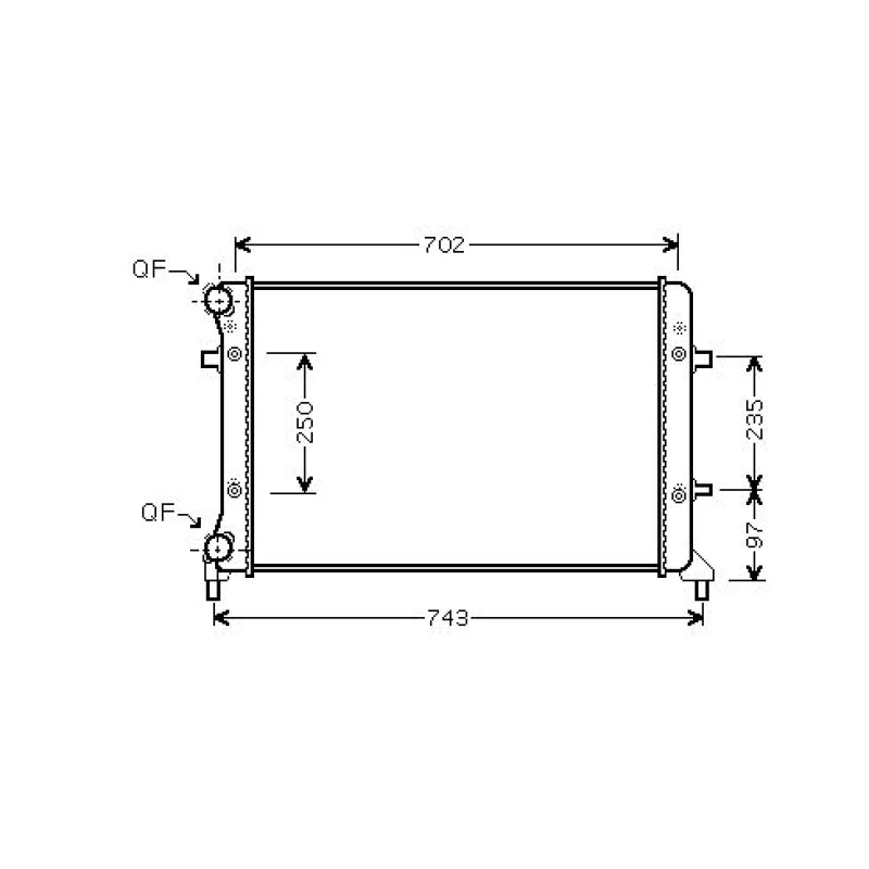 Image of Engine radiator DIEDERICHS DCM3440