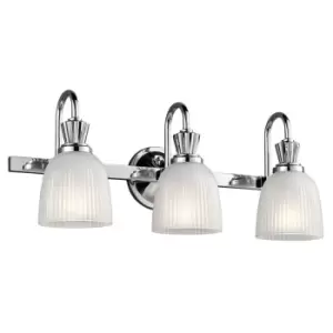 Image of 3 Bulb Wall Light Sconce Polished Chrome LED G9 3.5W Bulb
