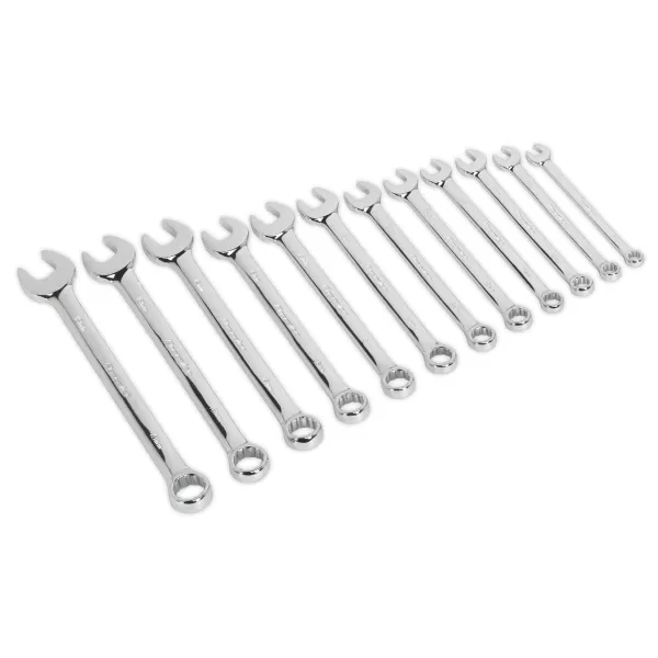 Image of Genuine SEALEY AK63012 Combination Spanner Set 12pc Metric
