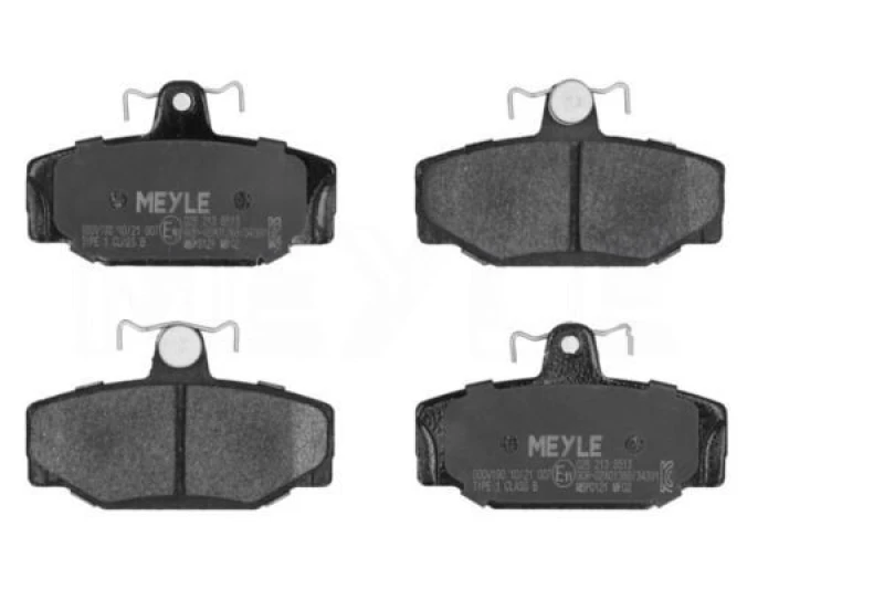 Image of MEYLE 025 213 8513 Brake pad set Rear Axle, excl. wear warning contact, Original Quality, with anti-squeak plate Brake Pad Set,disc brake (402)