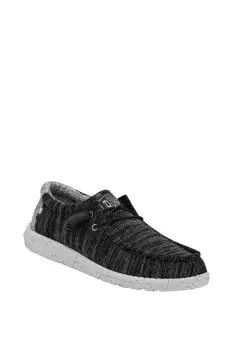 Image of HEYDUDE Wally Stretch Mix Shoe Male Meteorite UK Size 11