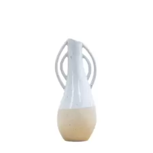 image of 33cm White Organic Vase