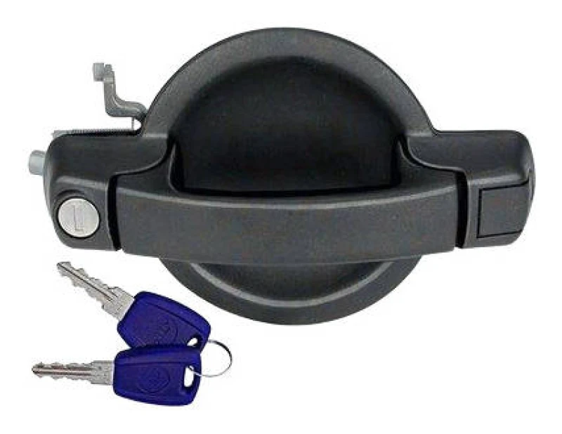 Image of MAGNETI MARELLI 350105009900 Door Handle Right Front, black, Uncoated, without key Plastic Door Handle (1373)