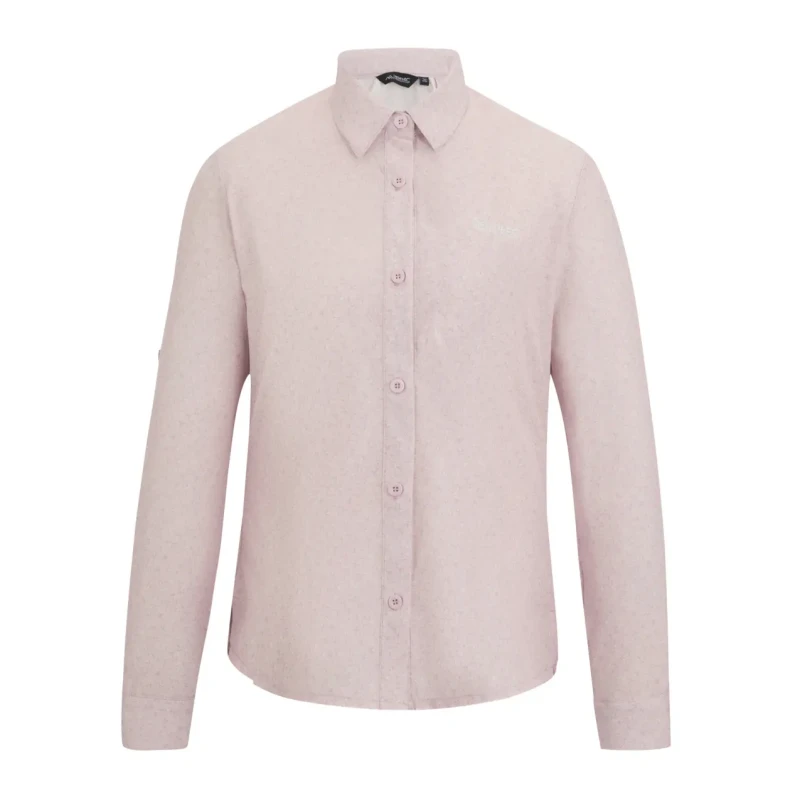 Image of Womens Long Sleeve Insect-Repellent Shirt Regatta Travel Rose Female 48