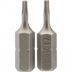 image of Draper Torx Screwdriver Bits T7 25mm Pack of 2